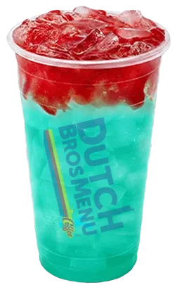 Dutch Bros Blue Lagoon Lemonade w/ Strawberry Fruit

